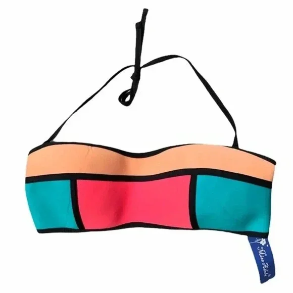 Miss Adola Tricolor Mosaic Swimsuit - Picture 2 of 12